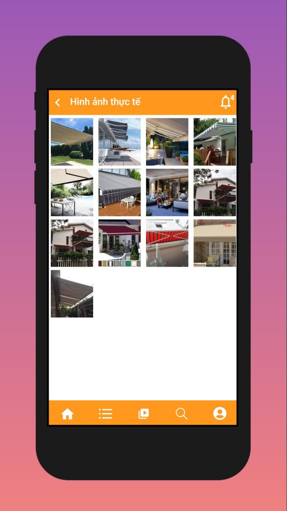 Hình ảnh thực tế app auto-home catalogue